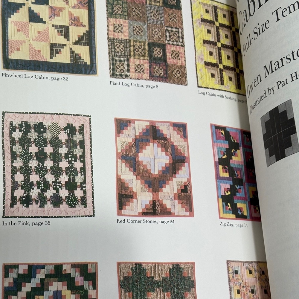 Dover Twenty Little Log Cabin Quilts Gwen Marston Full-Size Templates Book - Picture 3 of 5